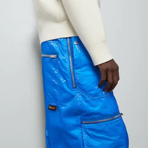 Gucci Shiny ripstop nylon oversized pant. 3