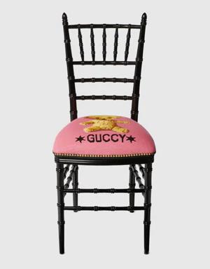 Chiavari chair with Guccy bear embroidery