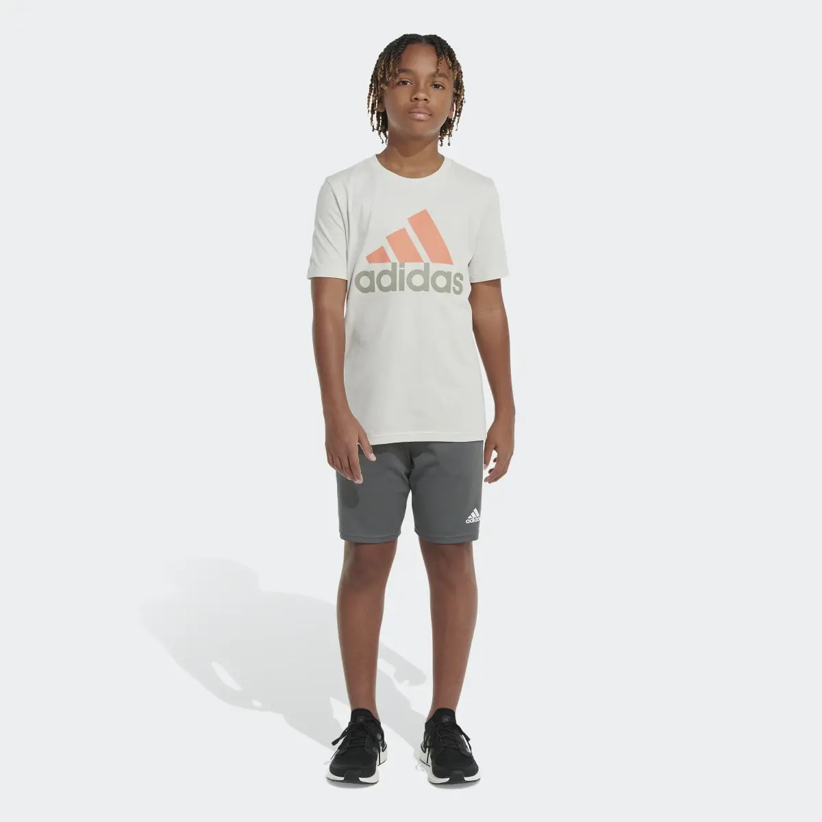 Adidas Short Sleeve 2-Tone Sportswear Logo Tee. 1