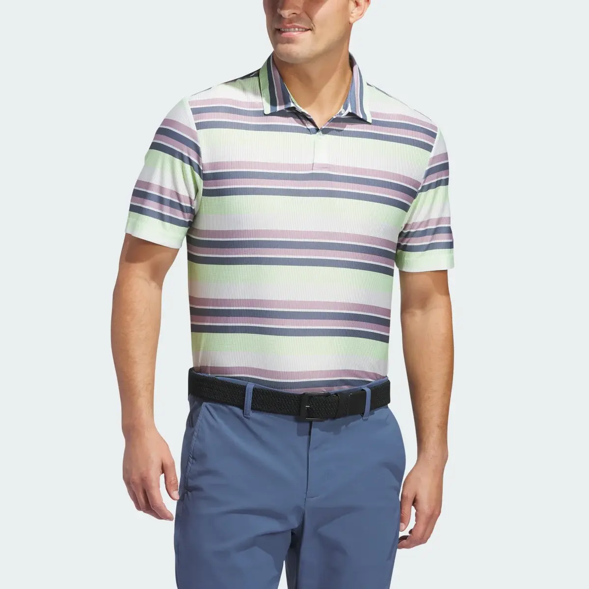 Adidas Ultimate365 HEAT.RDY Stripe Polo Shirt. 1