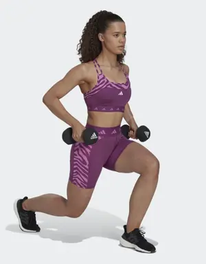 Adidas Hyperglam Techfit Zebra High-Waisted Short Leggings. 3 Adidas Hyperglam Techfit Zebra High-Waisted Short Leggings. 3
