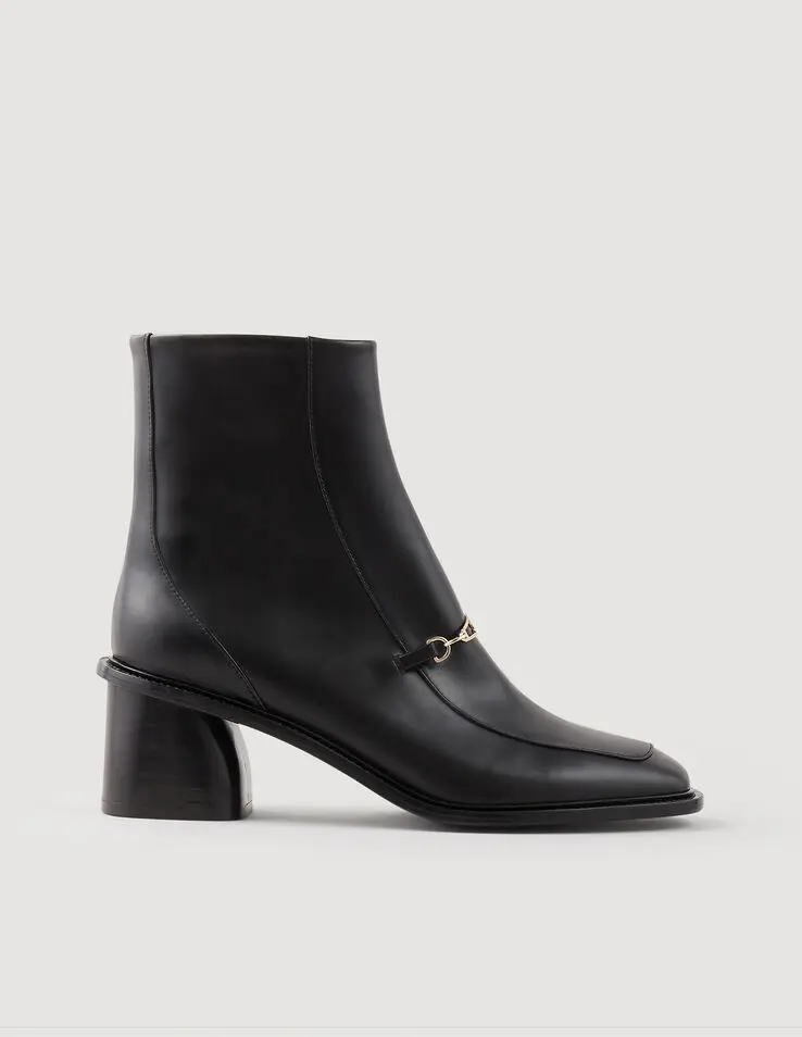 Sandro Leather ankle boots Login to add to Wish list. 1