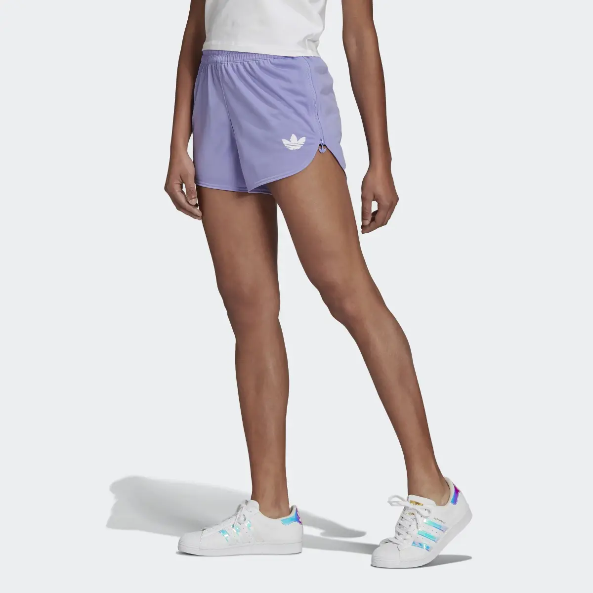 Adidas Zip-Up Shorts. 1