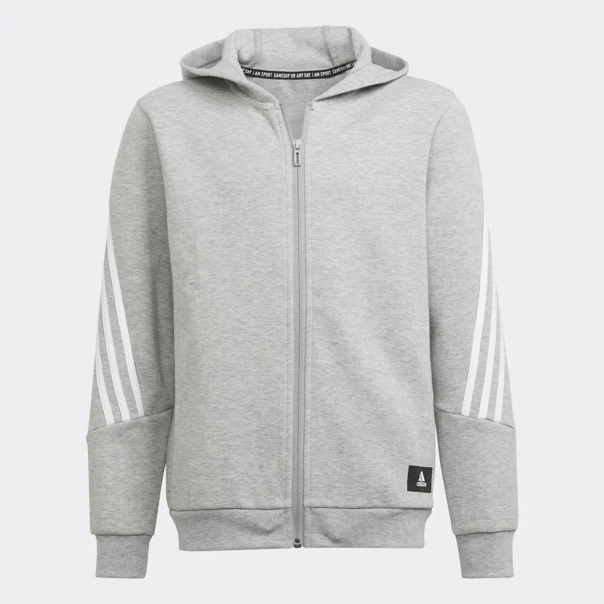 Adidas Future Icons 3-Stripes Full-Zip Hoodie. 1