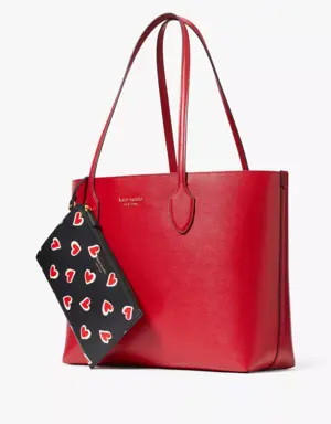 Bleecker Stencil Hearts Pop Large Tote