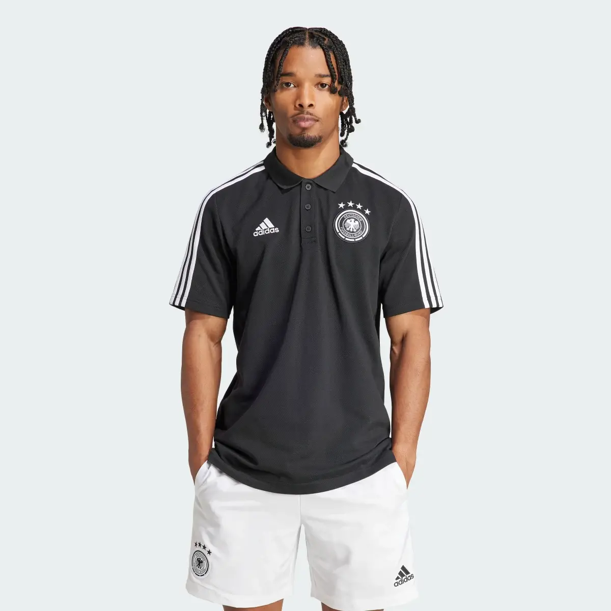 Adidas Germany DNA 3-Stripes Polo Shirt. 2