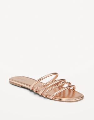 Old Navy Faux-Leather Tubular-Twist Sandals for Women beige
