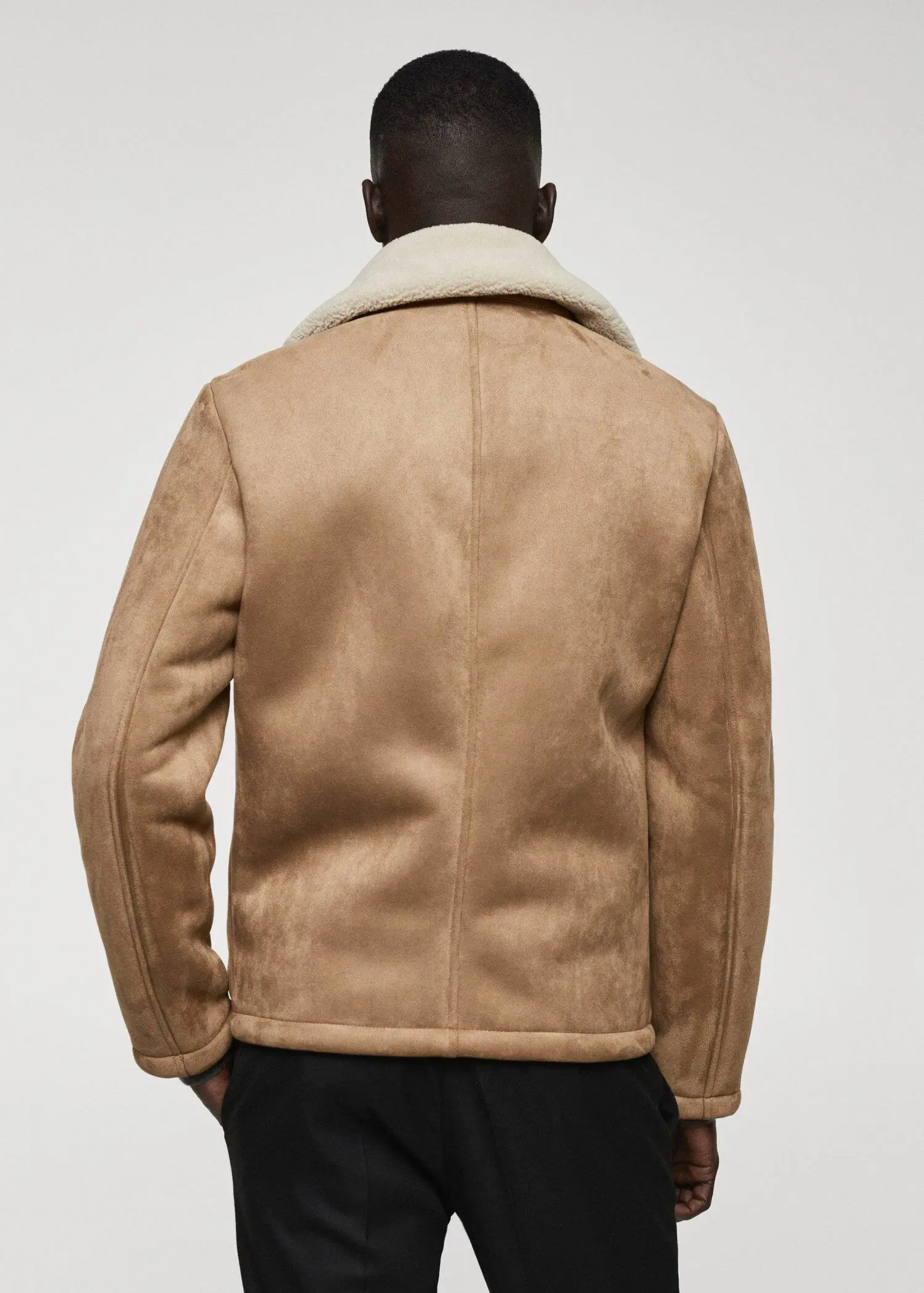Mango Shearling-lined jacket. 3