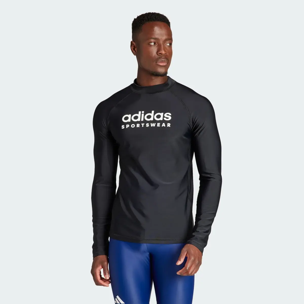 Adidas Playera de Natación Manga Larga. 2