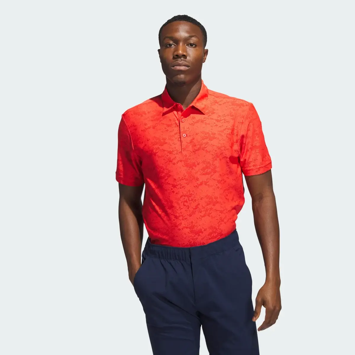 Adidas Playera Polo de Golf Jacquard Texturizada. 2