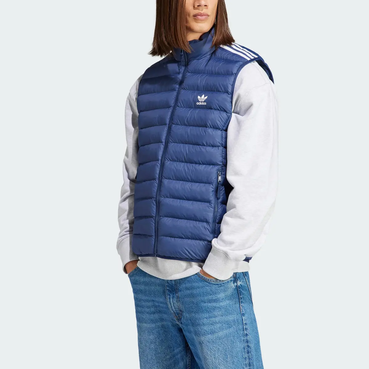 Adidas Padded Stand-Up Collar Puffer Vest. 1