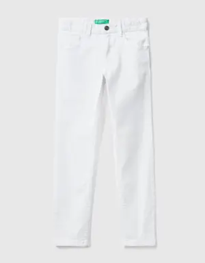 five pocket slim fit trousers