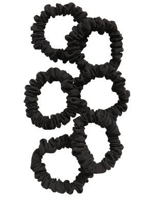 Mini Scrunchie 6&#45Pack black
