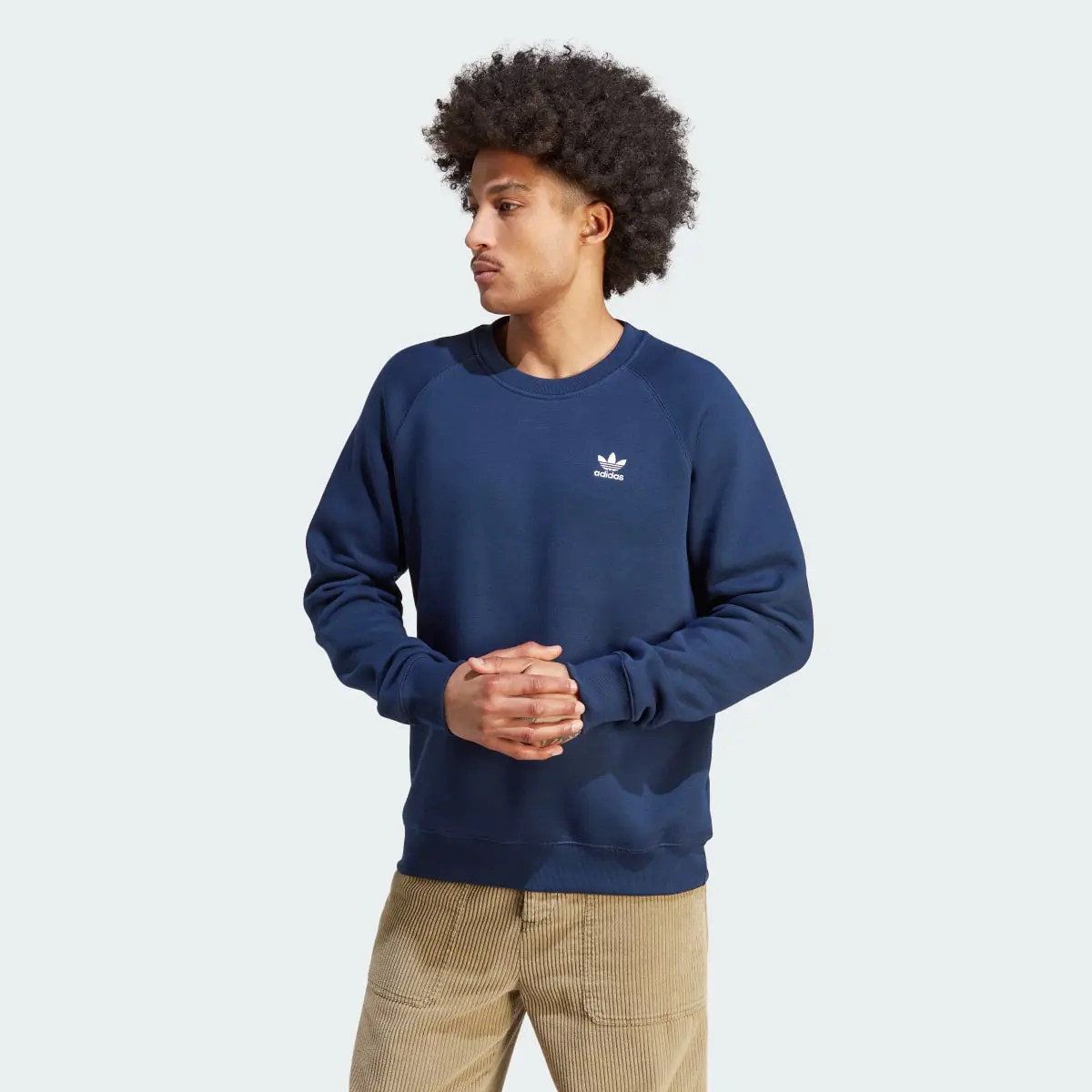 Adidas Trefoil Essentials Bisiklet Yaka Sweatshirt. 2