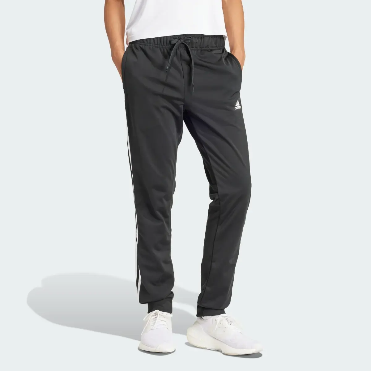 Adidas Pantaloni da allenamento Primegreen Essentials Warm-Up Slim Tapered 3-Stripes. 3