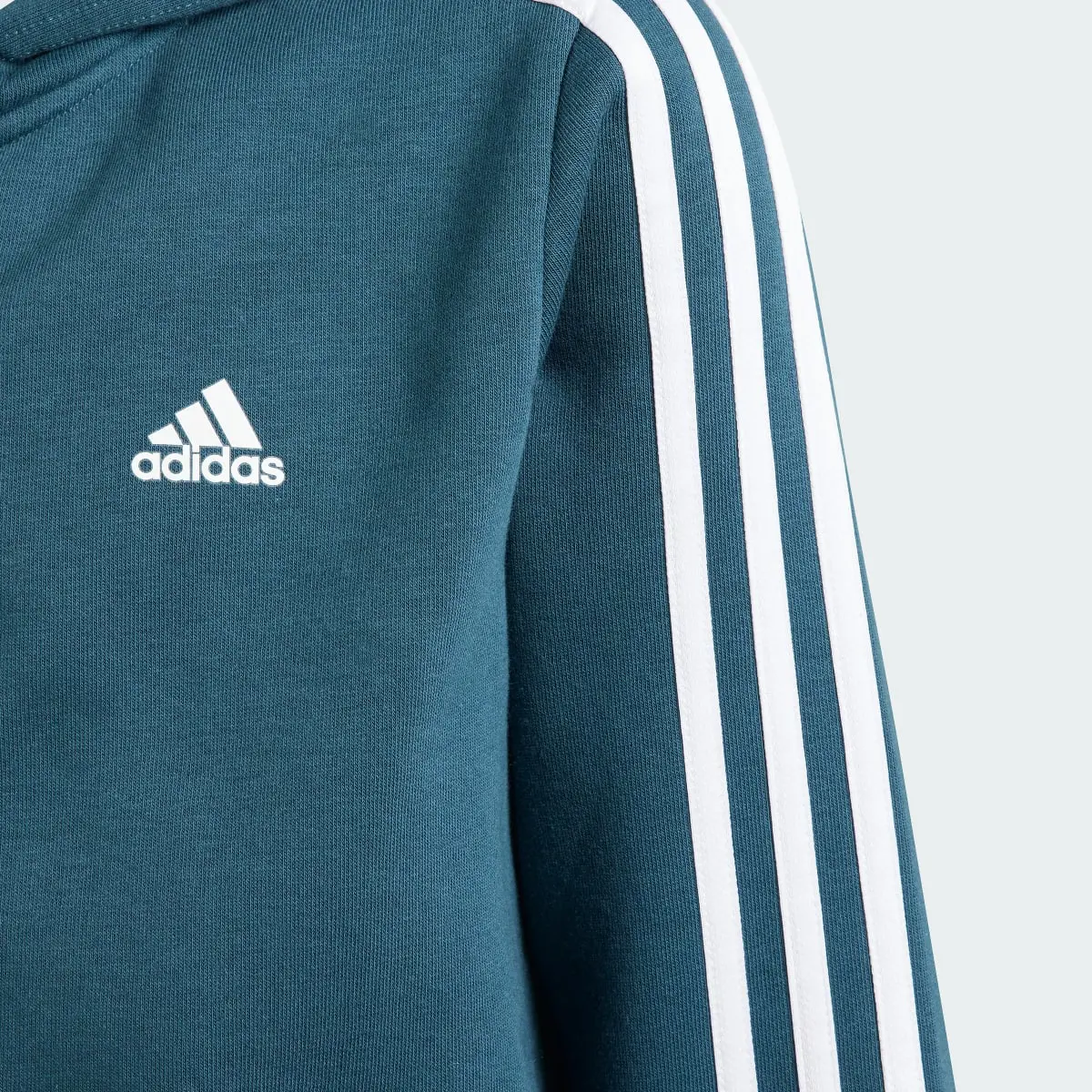 Adidas Essentials 3-Stripes Fleece Full-Zip Hoodie. 3