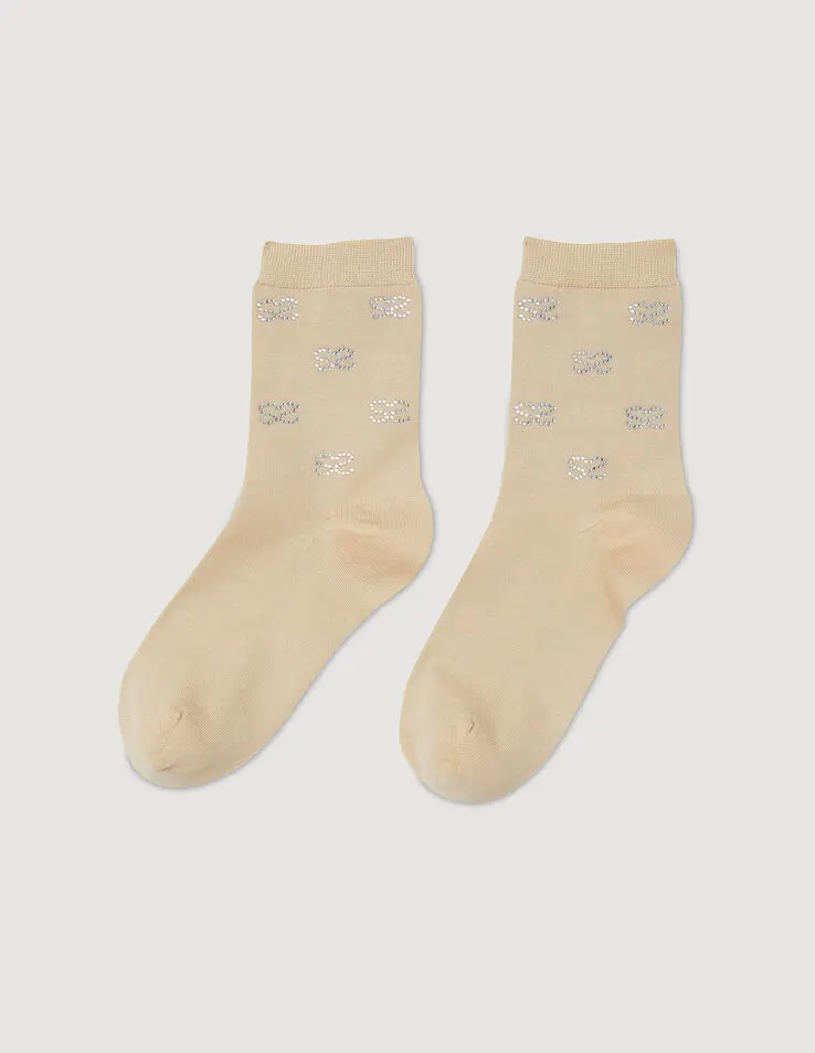 Sandro Double S rhinestone socks Login to add to Wish list. 1
