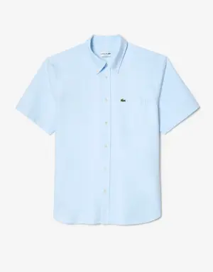Men's Regular Fit Short Sleeve Oxford Shirt
