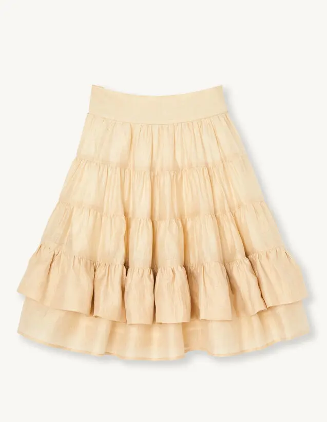 Sandro Short skirt with ruffles. 2