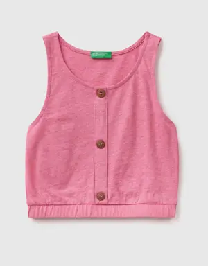 tank top with buttons