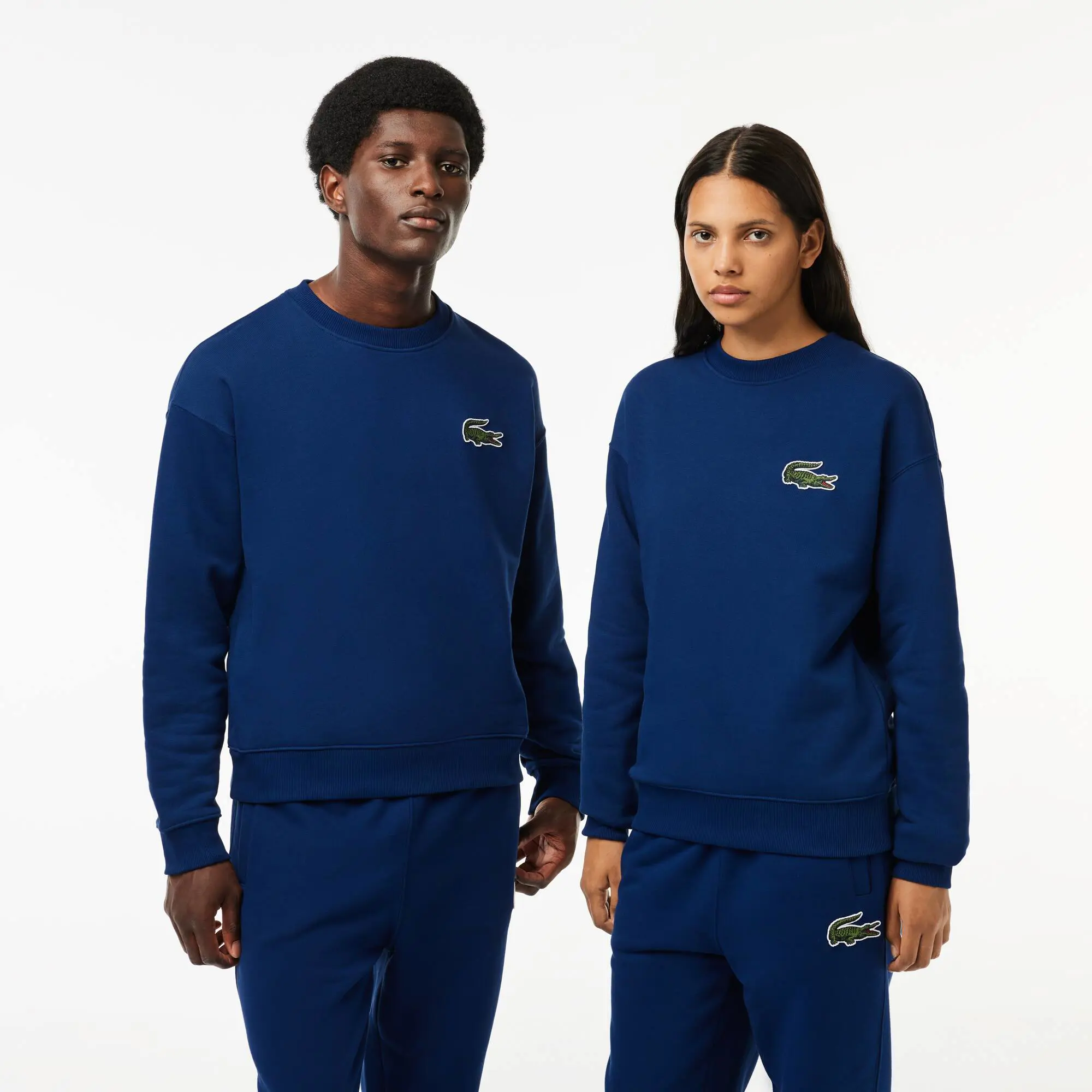 Lacoste Unisex Lacoste Loose Fit Crocodile Badge Jogger Sweatshirt. 1