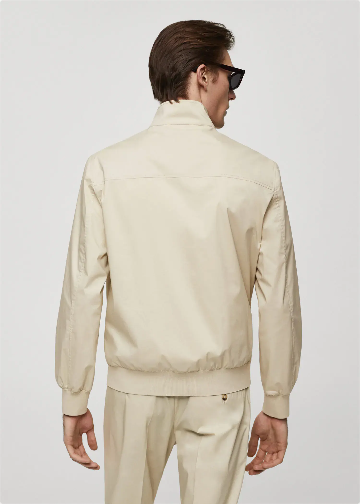 Mango Stretch cotton jacket with zipper. 3