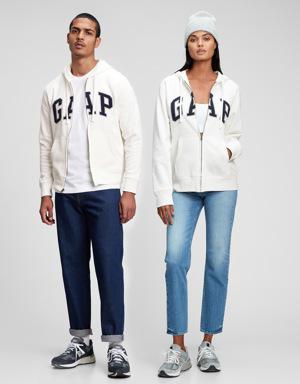 Gap Arch Logo Hoodie white