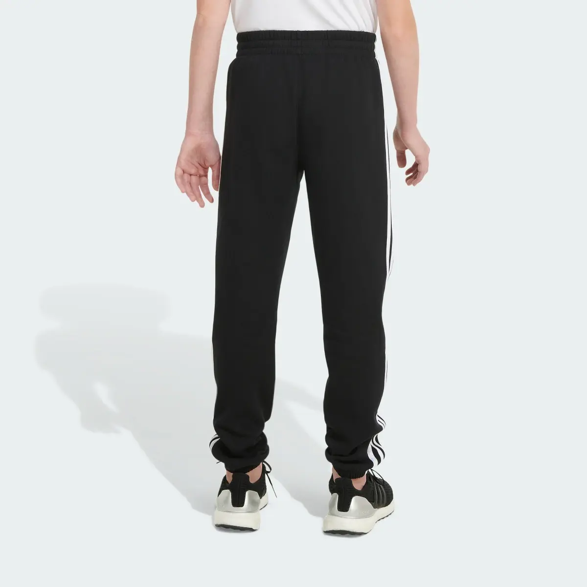 Adidas Elastic Waistband Essential 3-Stripe Fleece Jogger. 2