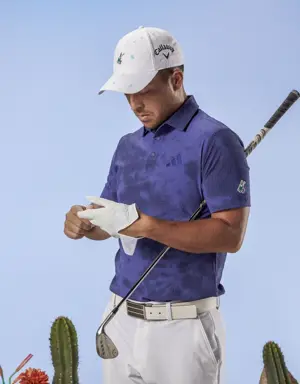 Play Green Spray-Dyed Golf Polo Shirt
