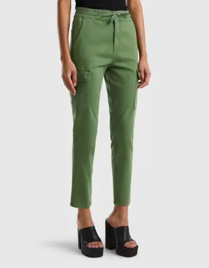 slim fit cargo trousers