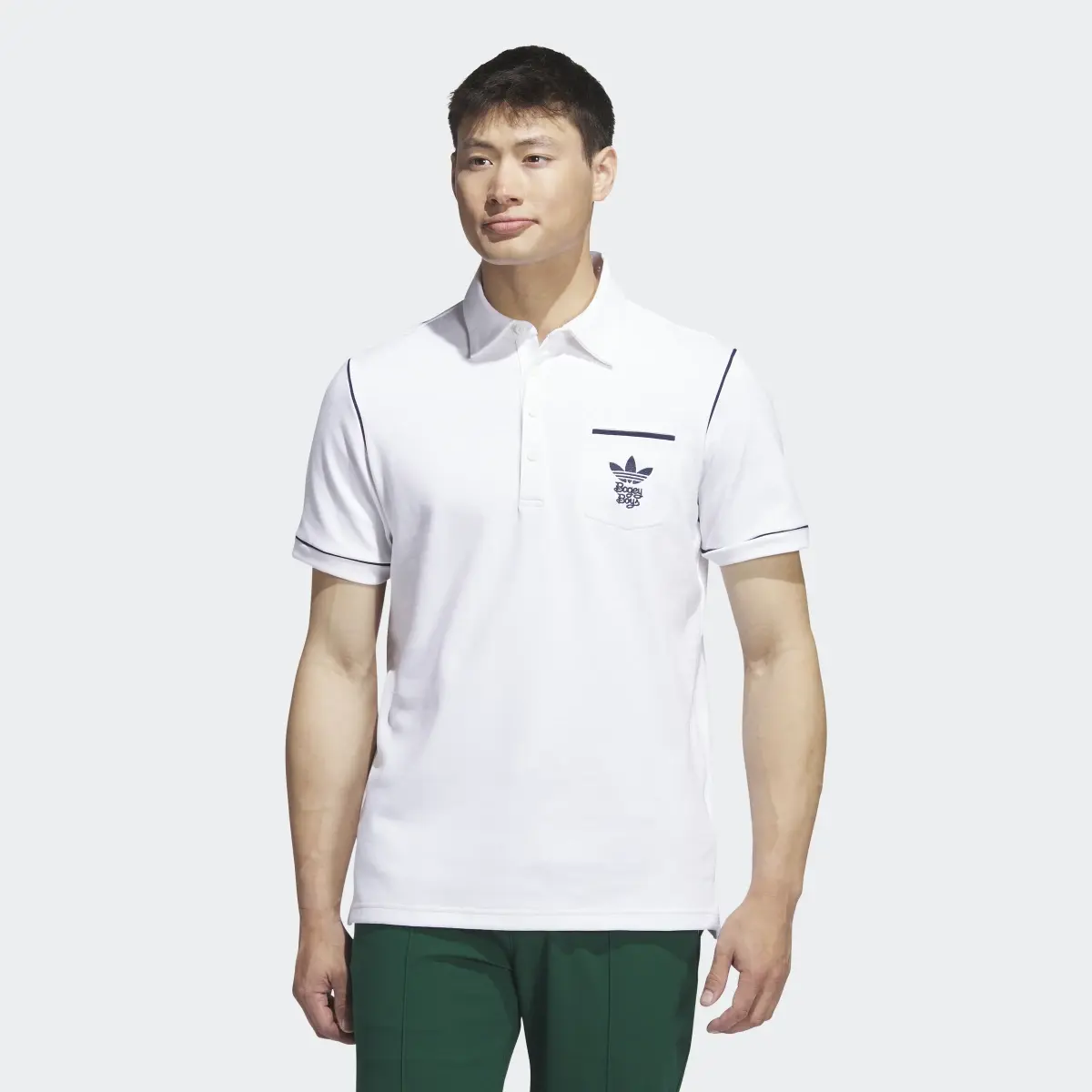 Adidas Bogey Boys Golf Polo Shirt. 2