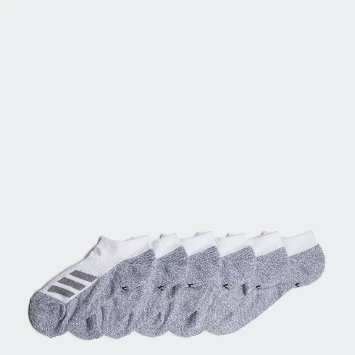 Adidas Cushioned Angle Stripe No-Show Socks 6 Pairs. 1