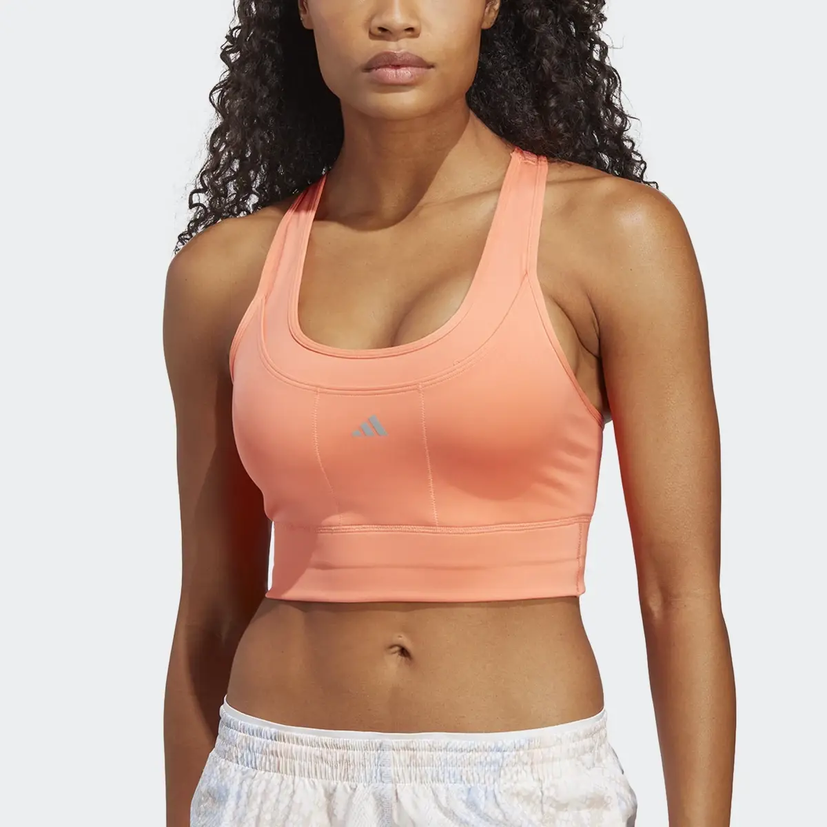 Adidas Brassière de running à poches Maintien moyen. 1