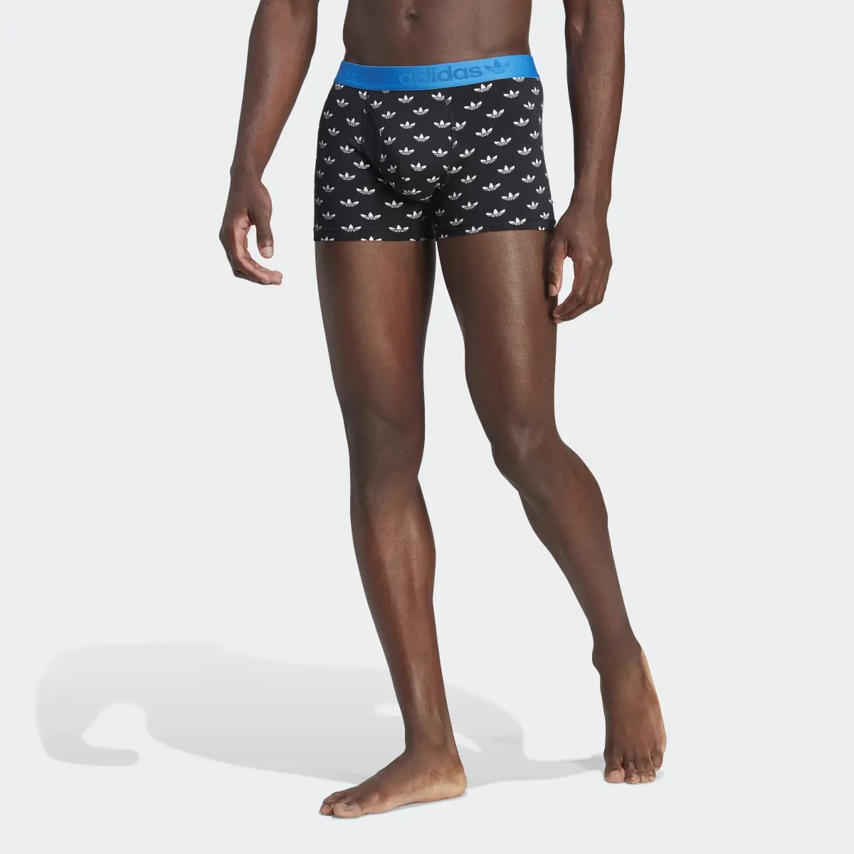 Adidas Comfort Flex Cotton Print Trunk Briefs. 1