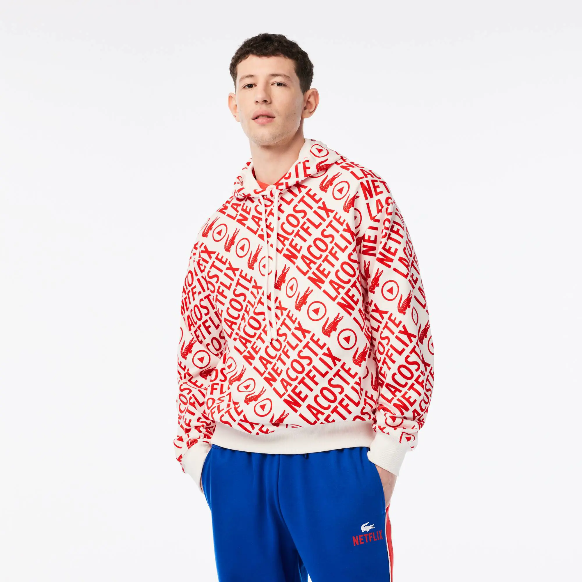 Lacoste Sweatshirt homme Lacoste x Netflix loose fit en coton biologique. 1