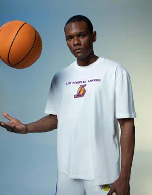 Fit NBA Los Angeles Lakers Pamuklu Penye Tişört