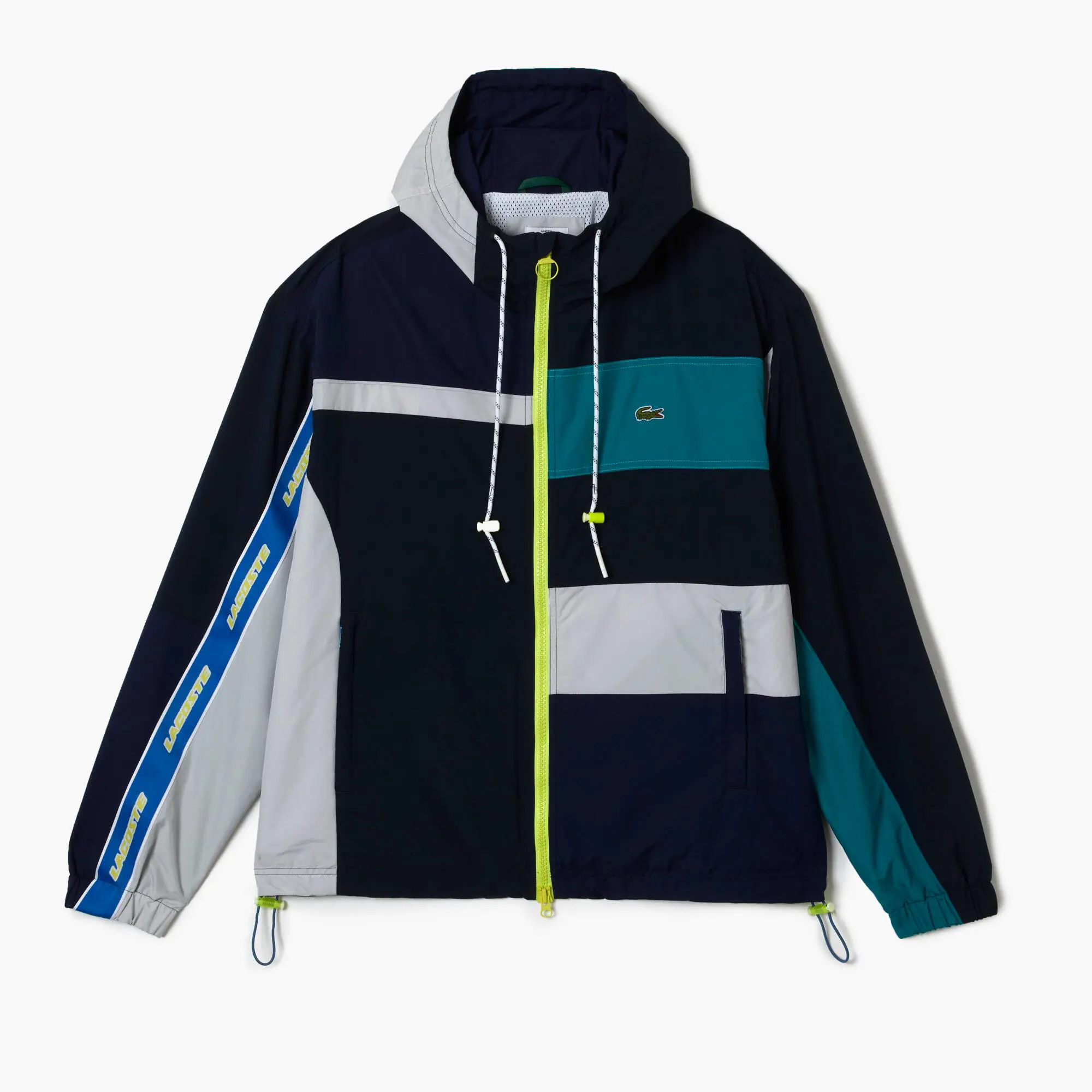 Lacoste Unisex Holiday Patchwork Effect Jacket. 2