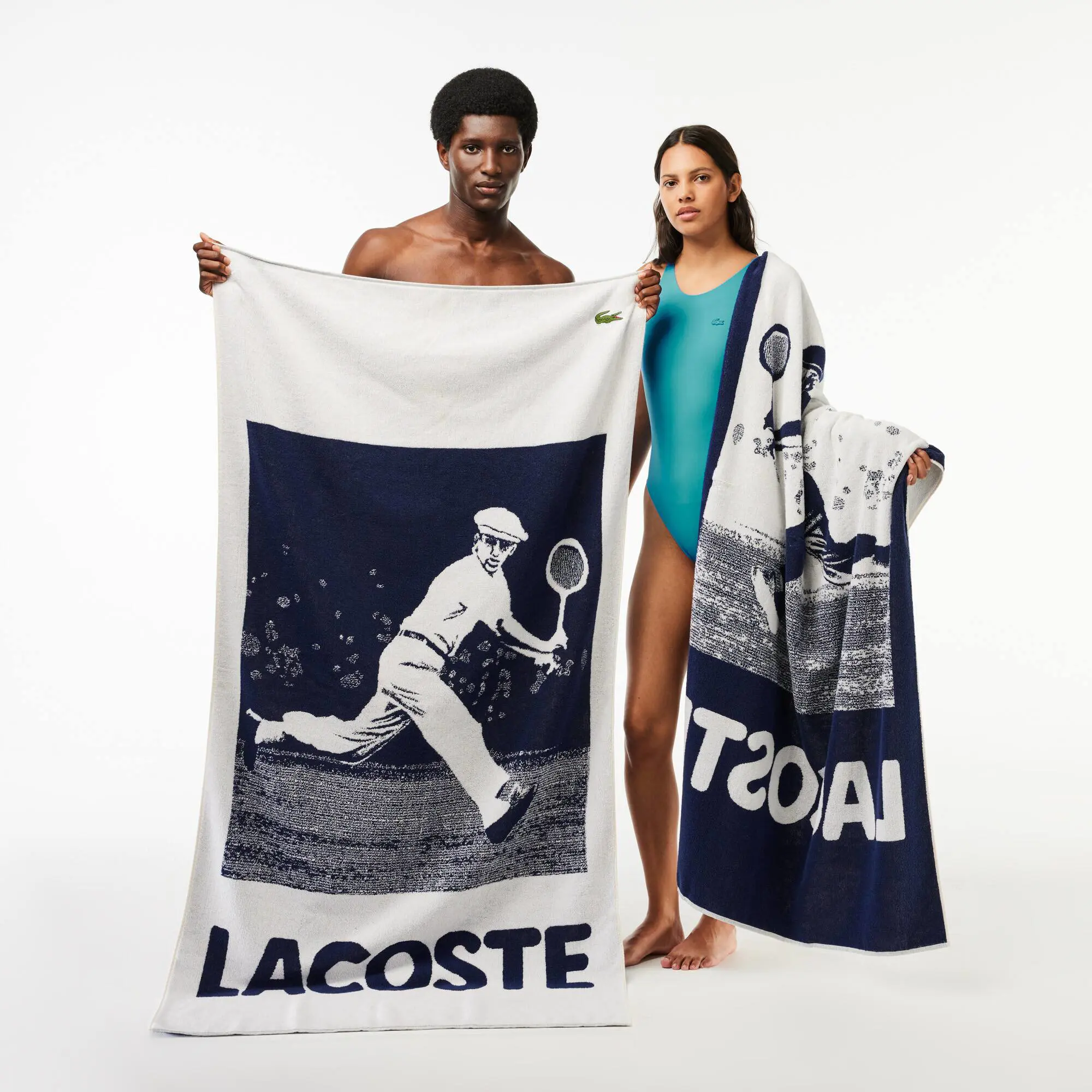 Lacoste Le Revers Beach Towel . 1