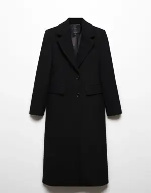 Manteau laine ajusté