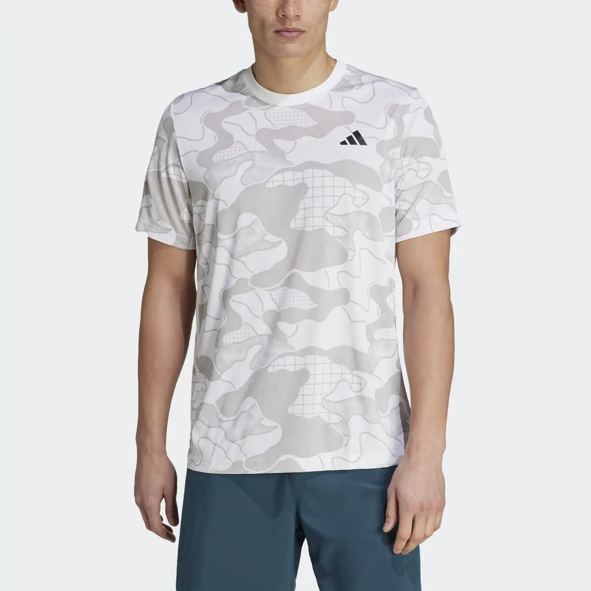 Adidas Club Graphic Tennis Tee. 1