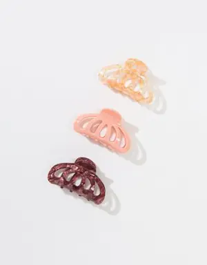 O Fall For It Claw Clip 3-Pack