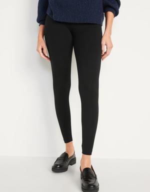 Old Navy High-Waisted Jersey Ankle Leggings black