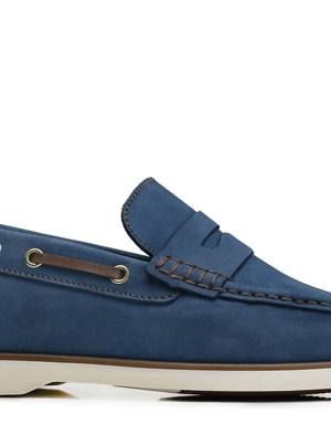 Mavi Günlük Loafer Erkek Ayakkabı -12580-