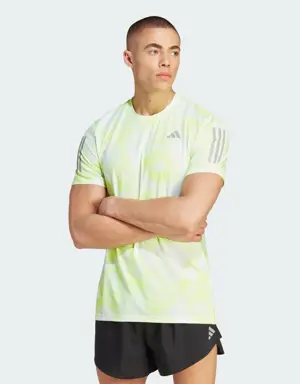 Adidas Own the Run Allover Print T-Shirt. 2