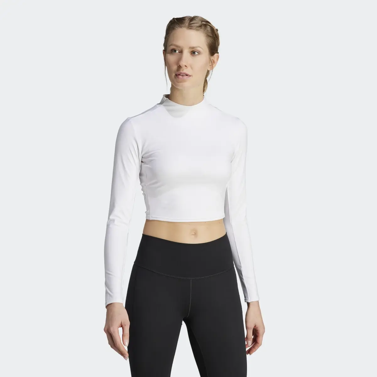 Adidas Yoga Studio Long Sleeve Tee. 2