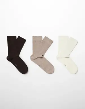 Pack of 3 cotton socks