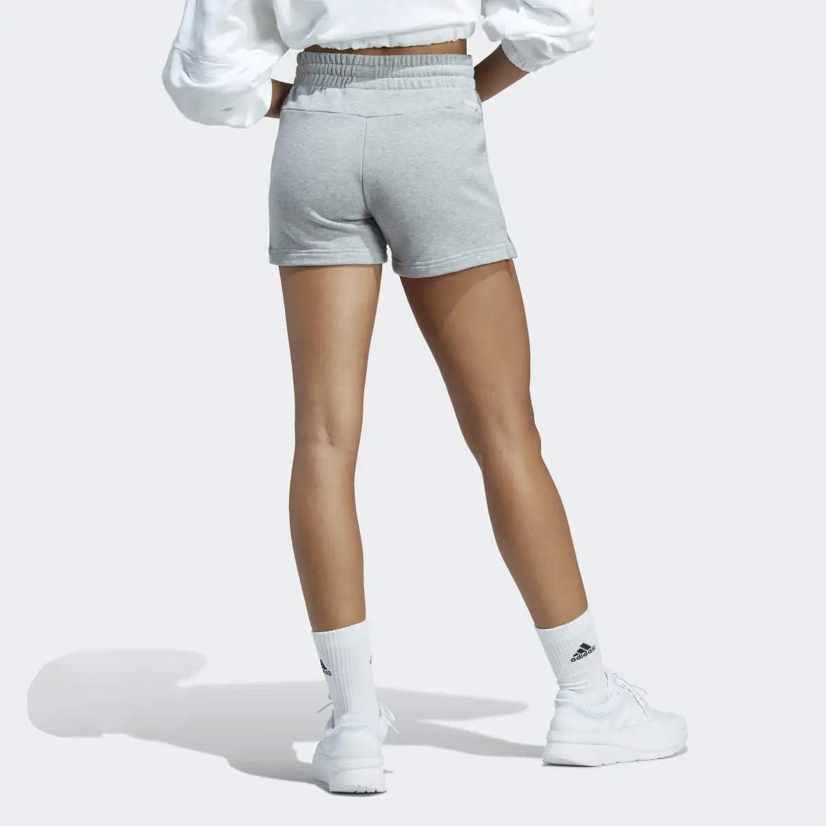 Adidas Essentials Linear French Terry Shorts. 2