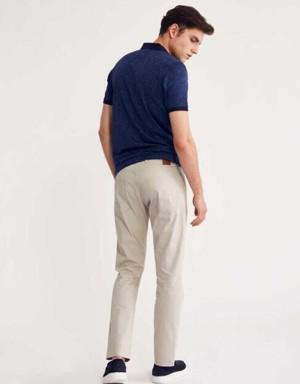 Men’s 5-Pocket Cord Sport Trousers STONE