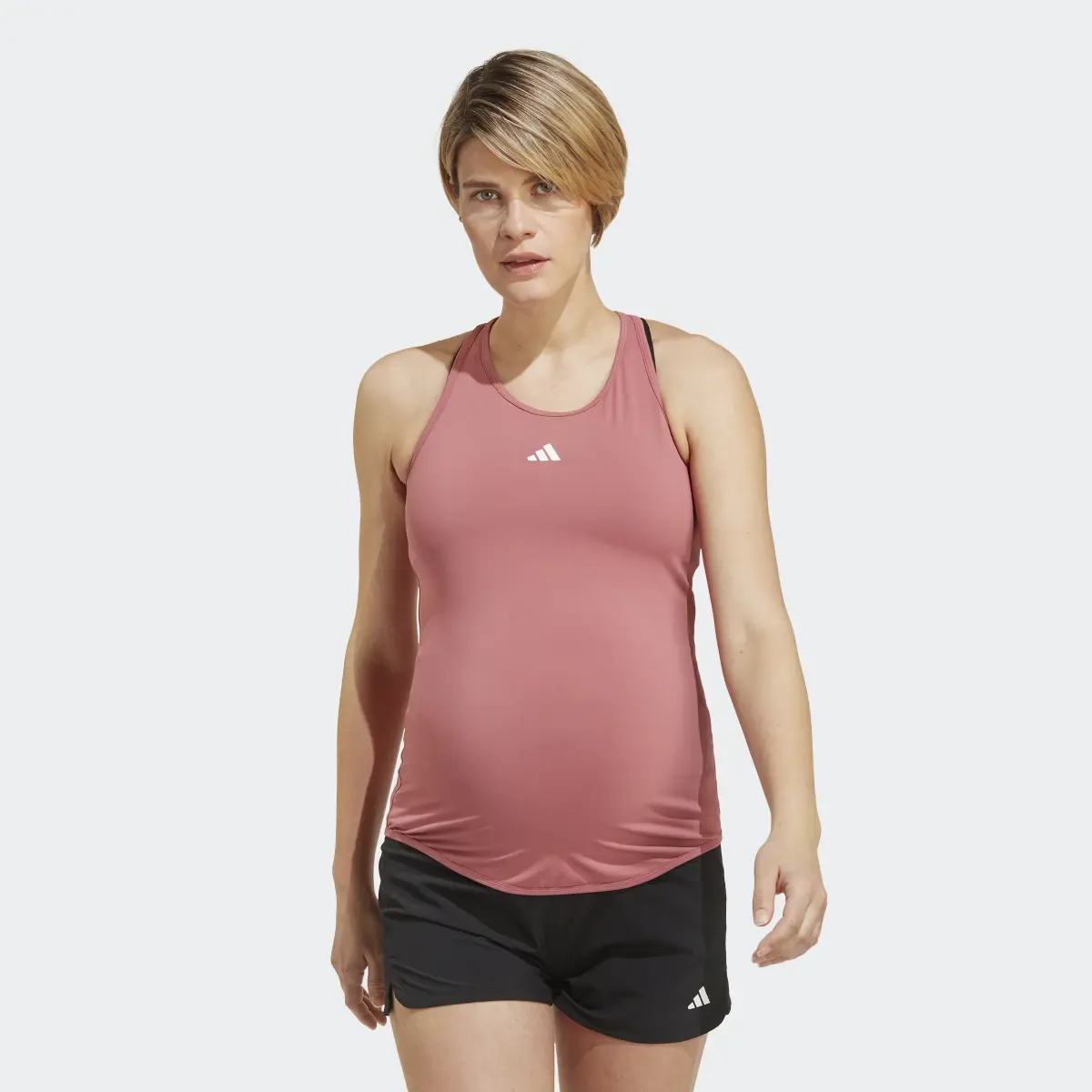 Adidas AEROREADY Train Essentials Slim-Fit Tank Top (Maternity). 2