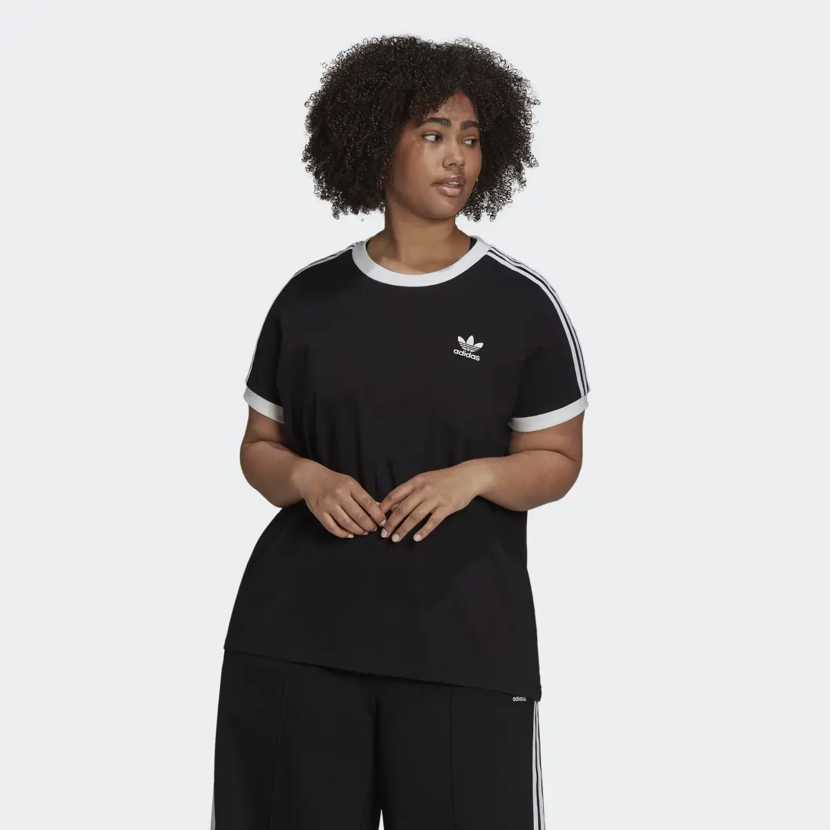 Adidas Adicolor Classics 3-Stripes Tee (Plus Size). 2